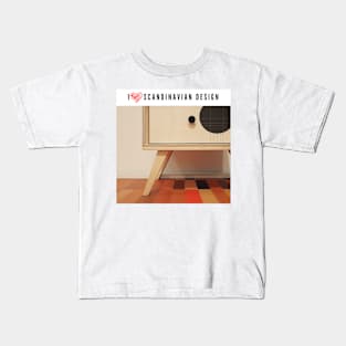 I love Scandinavian design Kids T-Shirt